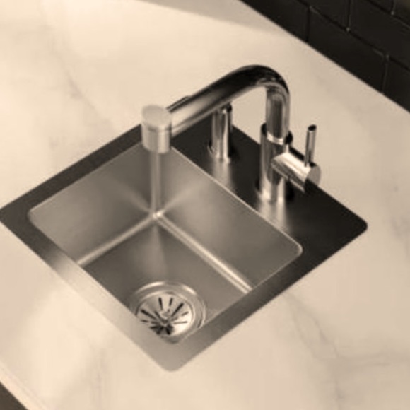 Elkay Kitchen Elkay Hdsb51572f 15x15x7 Stainless Steel 2 Handle Single Bowl Bar Sink New